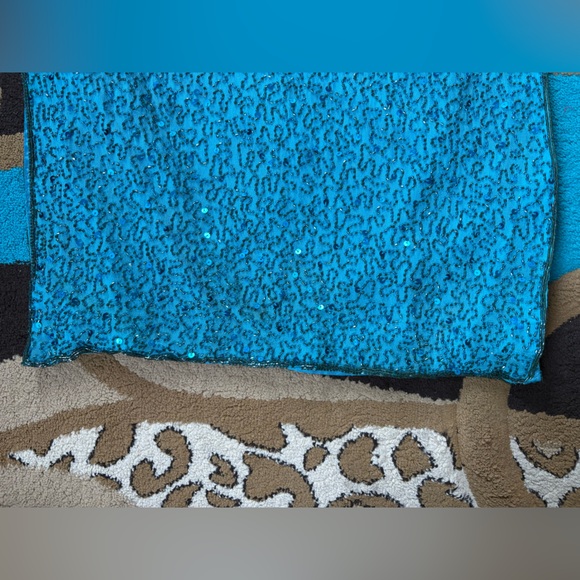 Scala Turquoise Beaded Dress - Picture 4 of 16